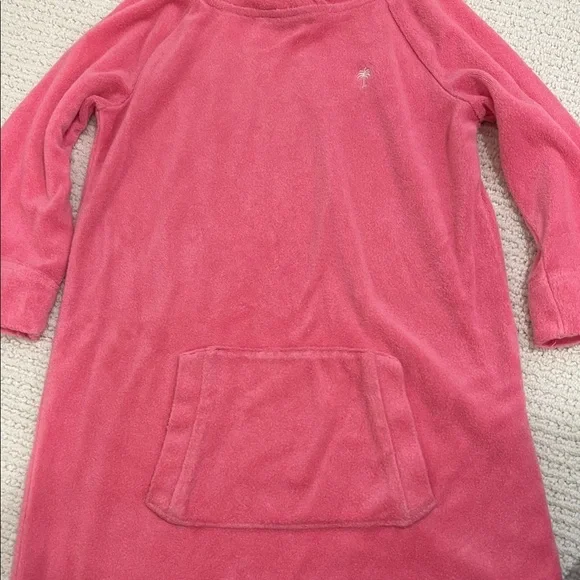 Lilly Pulitzer Pink Kids Hooded Coverup - Picture 4 of 5